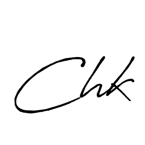How to make Chk signature? Antro_Vectra_Bolder is a professional autograph style. Create handwritten signature for Chk name. Chk signature style 7 images and pictures png