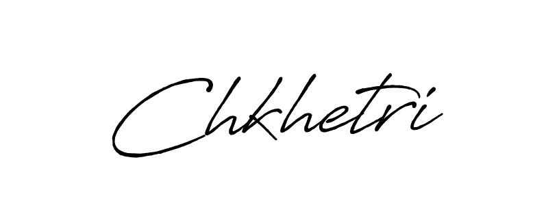 How to make Chkhetri name signature. Use Antro_Vectra_Bolder style for creating short signs online. This is the latest handwritten sign. Chkhetri signature style 7 images and pictures png