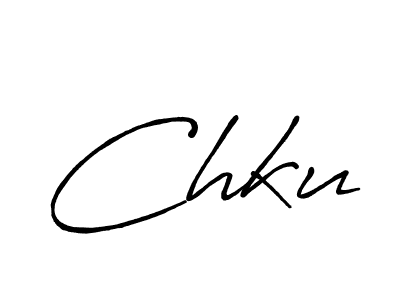 How to make Chku signature? Antro_Vectra_Bolder is a professional autograph style. Create handwritten signature for Chku name. Chku signature style 7 images and pictures png