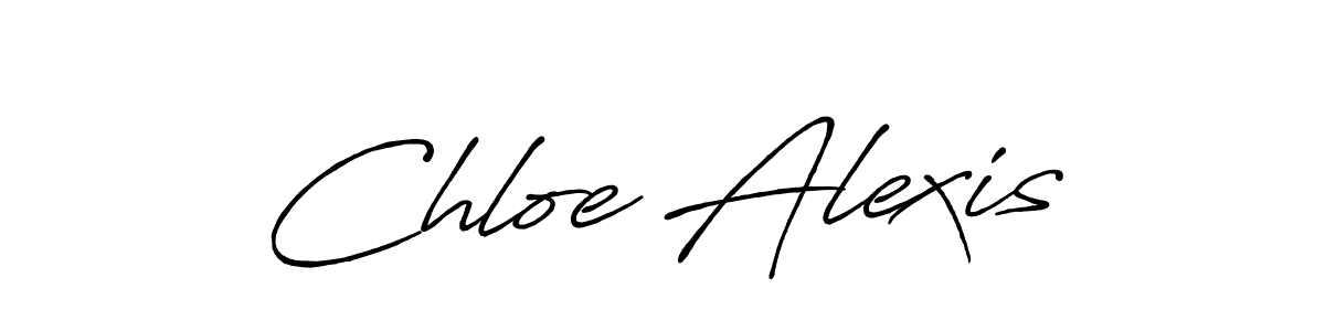 Create a beautiful signature design for name Chloe Alexis. With this signature (Antro_Vectra_Bolder) fonts, you can make a handwritten signature for free. Chloe Alexis signature style 7 images and pictures png