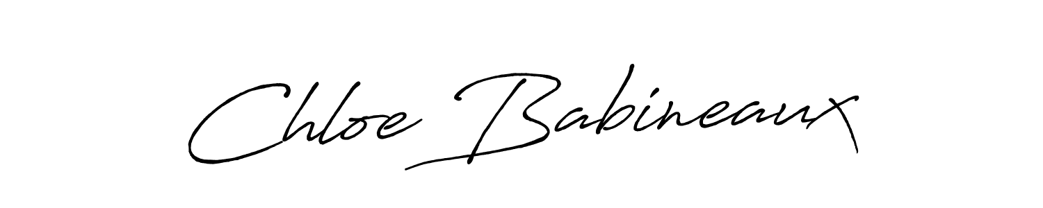 Use a signature maker to create a handwritten signature online. With this signature software, you can design (Antro_Vectra_Bolder) your own signature for name Chloe Babineaux. Chloe Babineaux signature style 7 images and pictures png