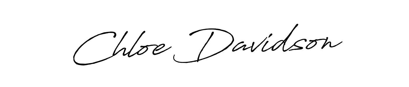 Create a beautiful signature design for name Chloe Davidson. With this signature (Antro_Vectra_Bolder) fonts, you can make a handwritten signature for free. Chloe Davidson signature style 7 images and pictures png