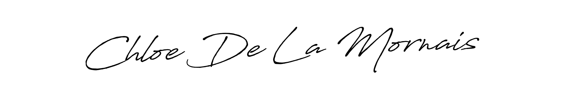 How to make Chloe De La Mornais signature? Antro_Vectra_Bolder is a professional autograph style. Create handwritten signature for Chloe De La Mornais name. Chloe De La Mornais signature style 7 images and pictures png