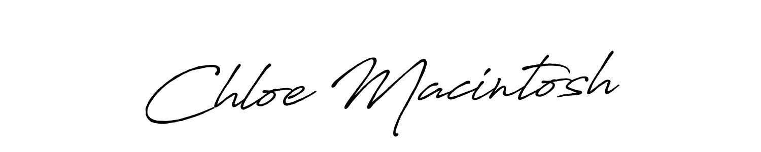 How to make Chloe Macintosh name signature. Use Antro_Vectra_Bolder style for creating short signs online. This is the latest handwritten sign. Chloe Macintosh signature style 7 images and pictures png