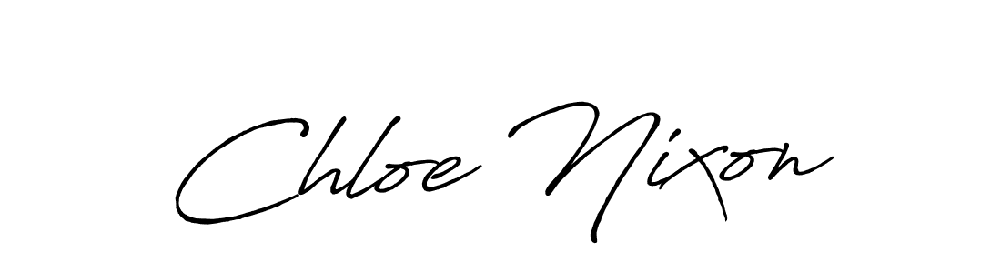 Chloe Nixon stylish signature style. Best Handwritten Sign (Antro_Vectra_Bolder) for my name. Handwritten Signature Collection Ideas for my name Chloe Nixon. Chloe Nixon signature style 7 images and pictures png