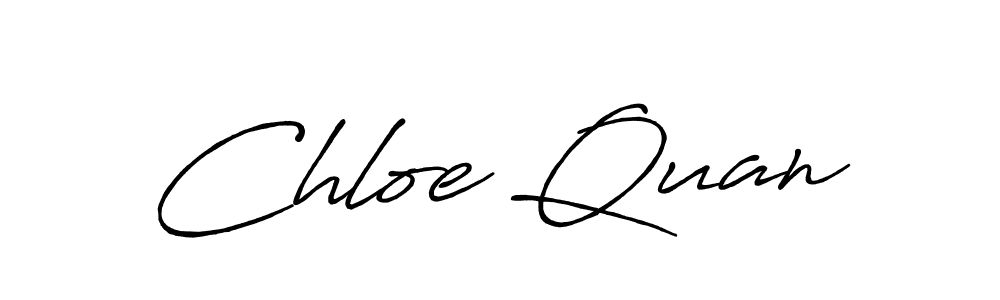 Create a beautiful signature design for name Chloe Quan. With this signature (Antro_Vectra_Bolder) fonts, you can make a handwritten signature for free. Chloe Quan signature style 7 images and pictures png