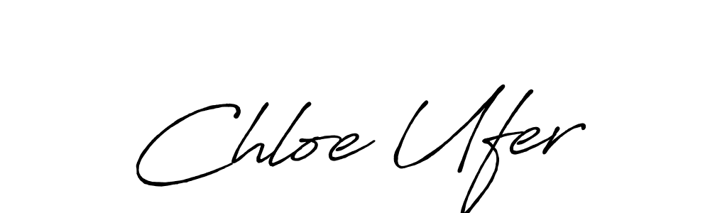 You should practise on your own different ways (Antro_Vectra_Bolder) to write your name (Chloe Ufer) in signature. don't let someone else do it for you. Chloe Ufer signature style 7 images and pictures png