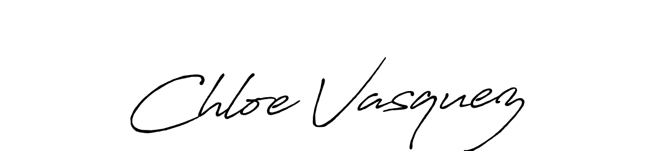 Design your own signature with our free online signature maker. With this signature software, you can create a handwritten (Antro_Vectra_Bolder) signature for name Chloe Vasquez. Chloe Vasquez signature style 7 images and pictures png
