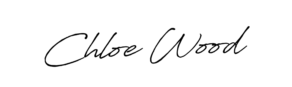 How to make Chloe Wood name signature. Use Antro_Vectra_Bolder style for creating short signs online. This is the latest handwritten sign. Chloe Wood signature style 7 images and pictures png