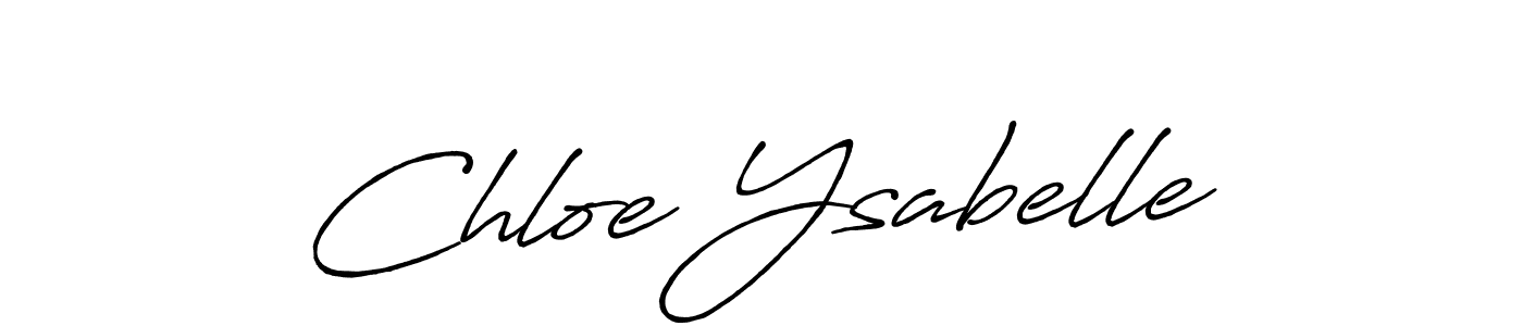 Design your own signature with our free online signature maker. With this signature software, you can create a handwritten (Antro_Vectra_Bolder) signature for name Chloe Ysabelle. Chloe Ysabelle signature style 7 images and pictures png