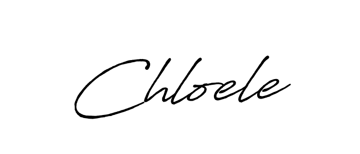 Design your own signature with our free online signature maker. With this signature software, you can create a handwritten (Antro_Vectra_Bolder) signature for name Chloele. Chloele signature style 7 images and pictures png