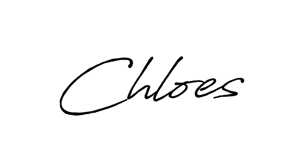 How to make Chloes name signature. Use Antro_Vectra_Bolder style for creating short signs online. This is the latest handwritten sign. Chloes signature style 7 images and pictures png