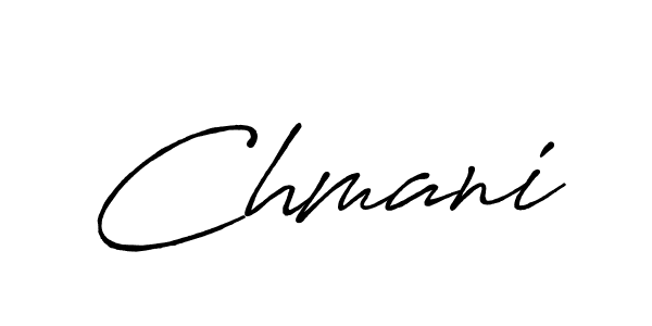 Chmani stylish signature style. Best Handwritten Sign (Antro_Vectra_Bolder) for my name. Handwritten Signature Collection Ideas for my name Chmani. Chmani signature style 7 images and pictures png