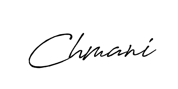 Chmani stylish signature style. Best Handwritten Sign (Antro_Vectra_Bolder) for my name. Handwritten Signature Collection Ideas for my name Chmani. Chmani signature style 7 images and pictures png