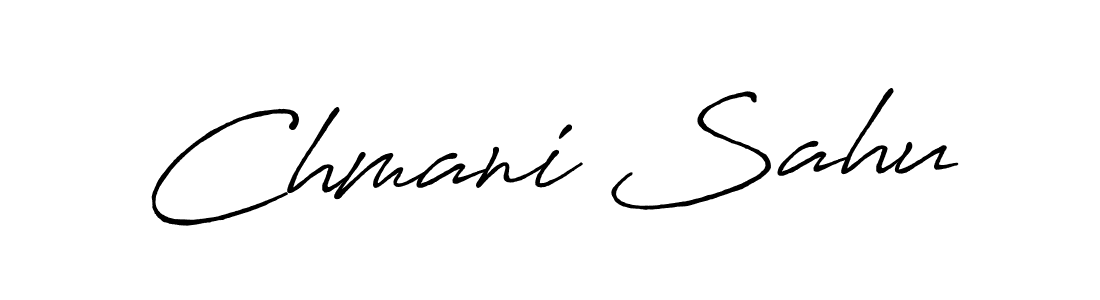 Make a beautiful signature design for name Chmani Sahu. With this signature (Antro_Vectra_Bolder) style, you can create a handwritten signature for free. Chmani Sahu signature style 7 images and pictures png