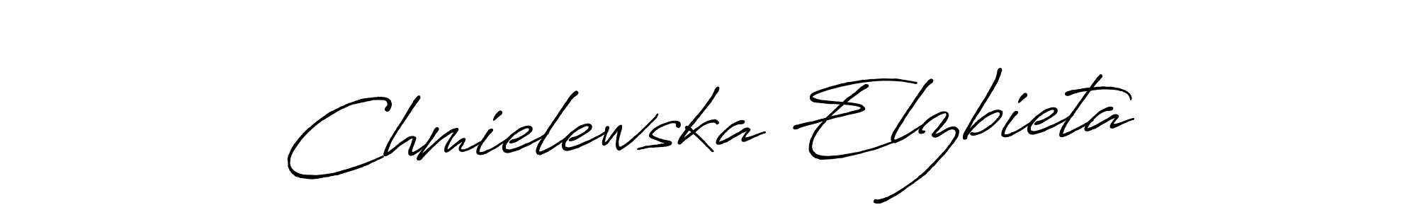 Chmielewska Elzbieta stylish signature style. Best Handwritten Sign (Antro_Vectra_Bolder) for my name. Handwritten Signature Collection Ideas for my name Chmielewska Elzbieta. Chmielewska Elzbieta signature style 7 images and pictures png