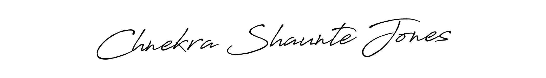 Design your own signature with our free online signature maker. With this signature software, you can create a handwritten (Antro_Vectra_Bolder) signature for name Chnekra Shaunte Jones. Chnekra Shaunte Jones signature style 7 images and pictures png