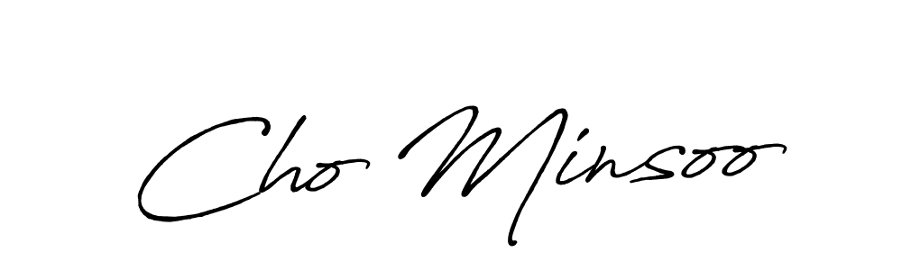 if you are searching for the best signature style for your name Cho Minsoo. so please give up your signature search. here we have designed multiple signature styles  using Antro_Vectra_Bolder. Cho Minsoo signature style 7 images and pictures png