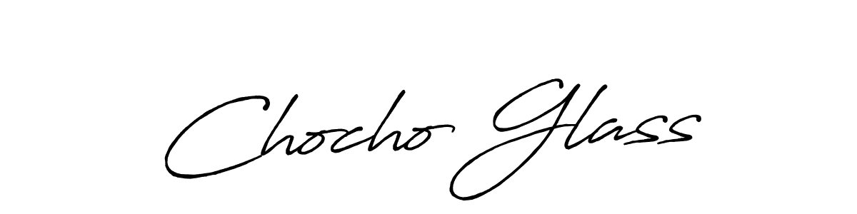 Similarly Antro_Vectra_Bolder is the best handwritten signature design. Signature creator online .You can use it as an online autograph creator for name Chocho Glass. Chocho Glass signature style 7 images and pictures png