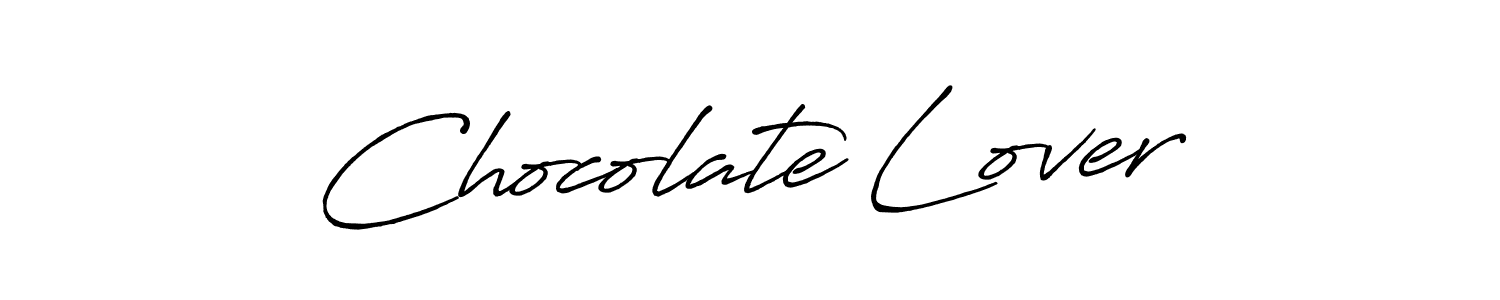 How to make Chocolate Lover signature? Antro_Vectra_Bolder is a professional autograph style. Create handwritten signature for Chocolate Lover name. Chocolate Lover signature style 7 images and pictures png