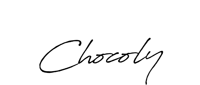 The best way (Antro_Vectra_Bolder) to make a short signature is to pick only two or three words in your name. The name Chocoly include a total of six letters. For converting this name. Chocoly signature style 7 images and pictures png