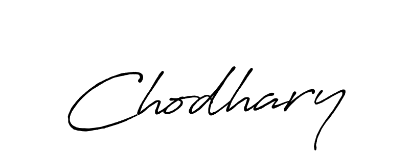 How to make Chodhary signature? Antro_Vectra_Bolder is a professional autograph style. Create handwritten signature for Chodhary name. Chodhary signature style 7 images and pictures png