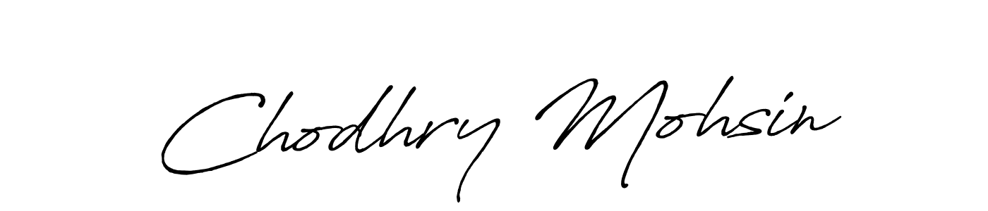 How to Draw Chodhry Mohsin signature style? Antro_Vectra_Bolder is a latest design signature styles for name Chodhry Mohsin. Chodhry Mohsin signature style 7 images and pictures png
