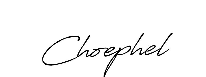 Design your own signature with our free online signature maker. With this signature software, you can create a handwritten (Antro_Vectra_Bolder) signature for name Choephel. Choephel signature style 7 images and pictures png