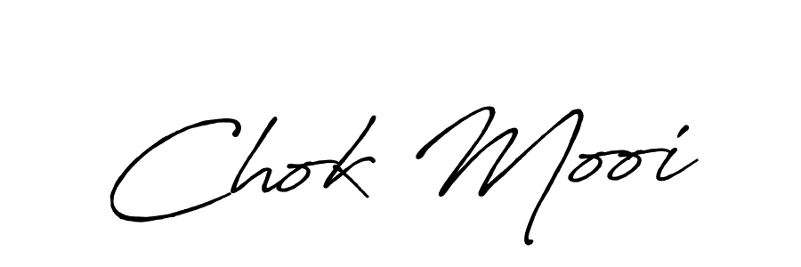 How to make Chok Mooi signature? Antro_Vectra_Bolder is a professional autograph style. Create handwritten signature for Chok Mooi name. Chok Mooi signature style 7 images and pictures png