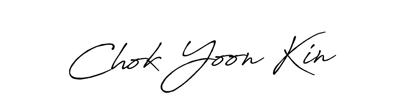 You should practise on your own different ways (Antro_Vectra_Bolder) to write your name (Chok Yoon Kin) in signature. don't let someone else do it for you. Chok Yoon Kin signature style 7 images and pictures png