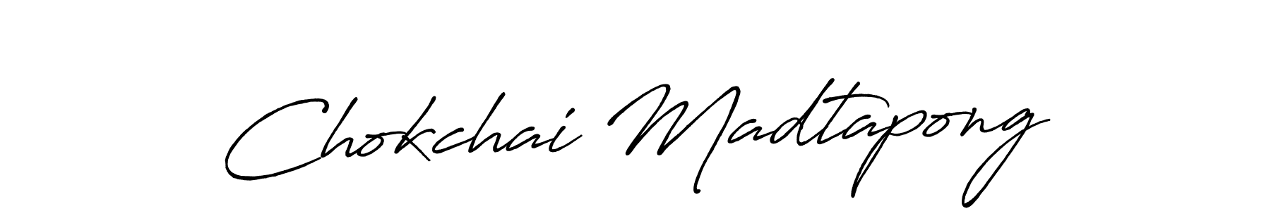 Antro_Vectra_Bolder is a professional signature style that is perfect for those who want to add a touch of class to their signature. It is also a great choice for those who want to make their signature more unique. Get Chokchai Madtapong name to fancy signature for free. Chokchai Madtapong signature style 7 images and pictures png