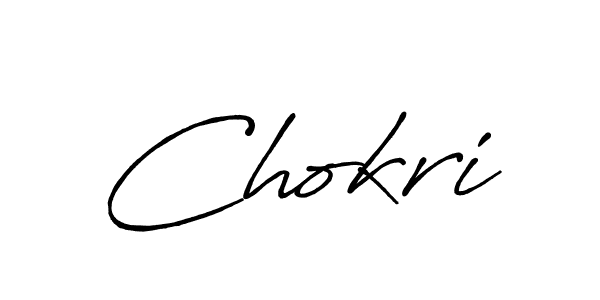 How to make Chokri signature? Antro_Vectra_Bolder is a professional autograph style. Create handwritten signature for Chokri name. Chokri signature style 7 images and pictures png