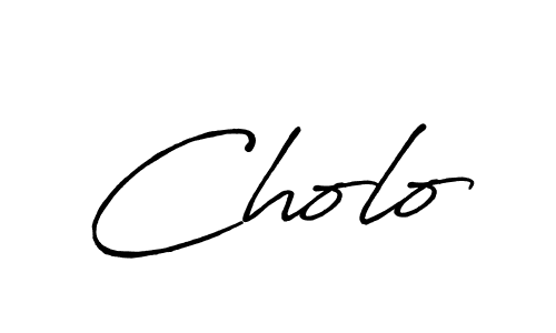 You should practise on your own different ways (Antro_Vectra_Bolder) to write your name (Cholo) in signature. don't let someone else do it for you. Cholo signature style 7 images and pictures png