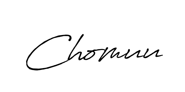 Design your own signature with our free online signature maker. With this signature software, you can create a handwritten (Antro_Vectra_Bolder) signature for name Chomuu. Chomuu signature style 7 images and pictures png