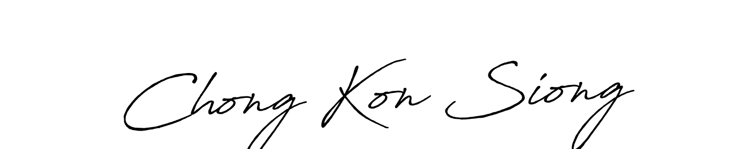 Similarly Antro_Vectra_Bolder is the best handwritten signature design. Signature creator online .You can use it as an online autograph creator for name Chong Kon Siong. Chong Kon Siong signature style 7 images and pictures png