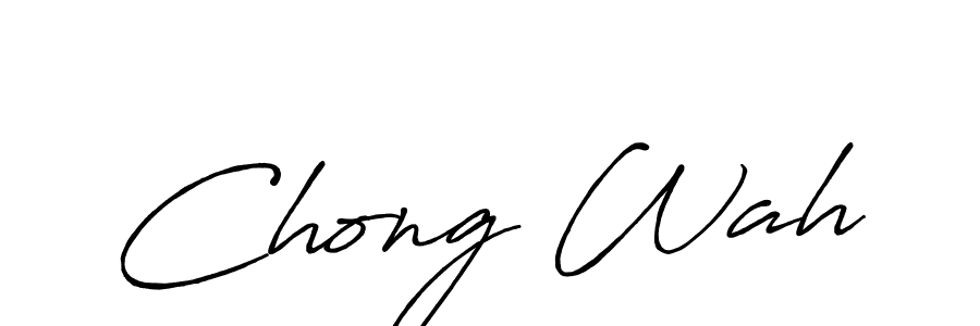 Make a beautiful signature design for name Chong Wah. Use this online signature maker to create a handwritten signature for free. Chong Wah signature style 7 images and pictures png