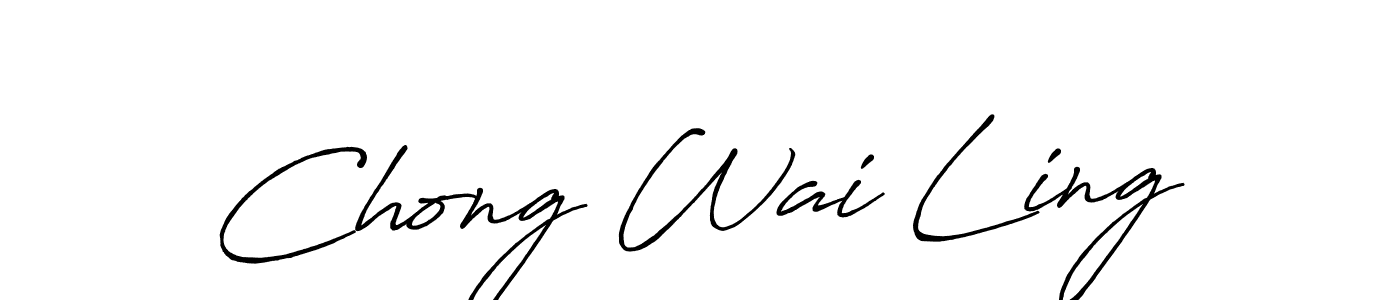 if you are searching for the best signature style for your name Chong Wai Ling. so please give up your signature search. here we have designed multiple signature styles  using Antro_Vectra_Bolder. Chong Wai Ling signature style 7 images and pictures png