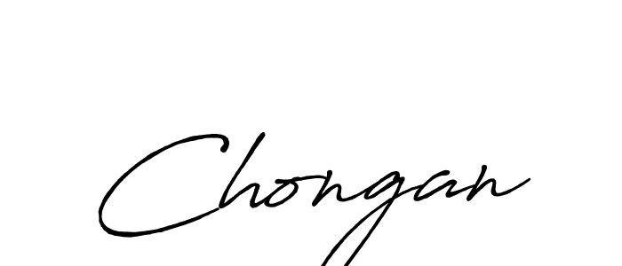 How to make Chongan signature? Antro_Vectra_Bolder is a professional autograph style. Create handwritten signature for Chongan name. Chongan signature style 7 images and pictures png