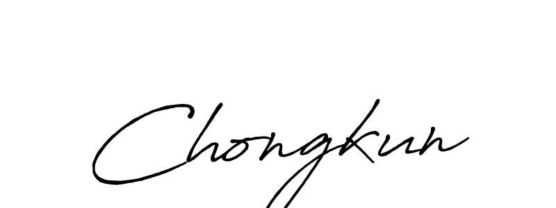 if you are searching for the best signature style for your name Chongkun. so please give up your signature search. here we have designed multiple signature styles  using Antro_Vectra_Bolder. Chongkun signature style 7 images and pictures png