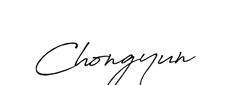 Create a beautiful signature design for name Chongyun. With this signature (Antro_Vectra_Bolder) fonts, you can make a handwritten signature for free. Chongyun signature style 7 images and pictures png