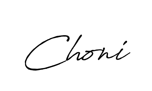 Choni stylish signature style. Best Handwritten Sign (Antro_Vectra_Bolder) for my name. Handwritten Signature Collection Ideas for my name Choni. Choni signature style 7 images and pictures png