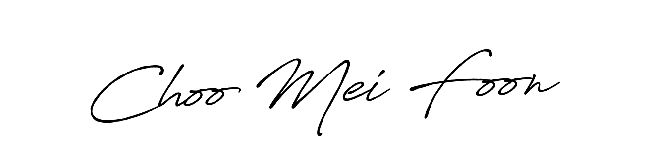 Design your own signature with our free online signature maker. With this signature software, you can create a handwritten (Antro_Vectra_Bolder) signature for name Choo Mei Foon. Choo Mei Foon signature style 7 images and pictures png