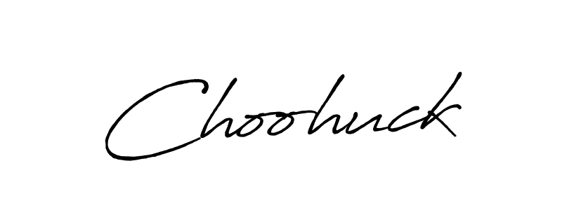 Use a signature maker to create a handwritten signature online. With this signature software, you can design (Antro_Vectra_Bolder) your own signature for name Choohuck. Choohuck signature style 7 images and pictures png