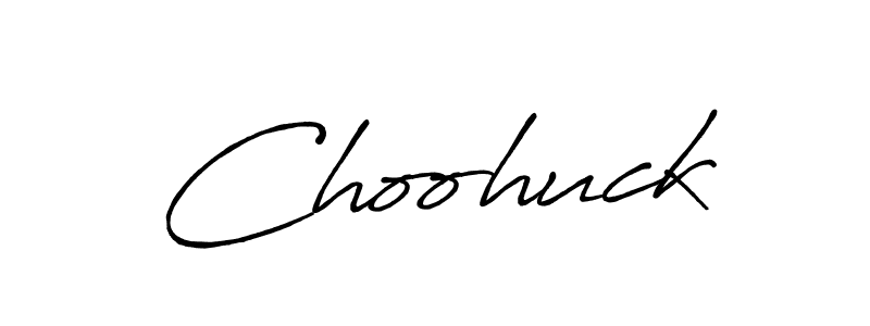 Use a signature maker to create a handwritten signature online. With this signature software, you can design (Antro_Vectra_Bolder) your own signature for name Choohuck. Choohuck signature style 7 images and pictures png