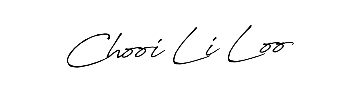 How to make Chooi Li Loo signature? Antro_Vectra_Bolder is a professional autograph style. Create handwritten signature for Chooi Li Loo name. Chooi Li Loo signature style 7 images and pictures png