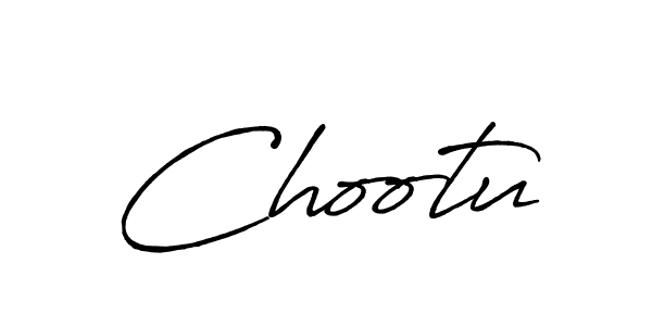 How to make Chootu name signature. Use Antro_Vectra_Bolder style for creating short signs online. This is the latest handwritten sign. Chootu signature style 7 images and pictures png