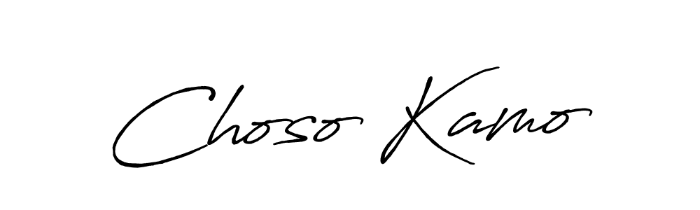 Also we have Choso Kamo name is the best signature style. Create professional handwritten signature collection using Antro_Vectra_Bolder autograph style. Choso Kamo signature style 7 images and pictures png