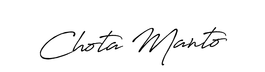 Chota Manto stylish signature style. Best Handwritten Sign (Antro_Vectra_Bolder) for my name. Handwritten Signature Collection Ideas for my name Chota Manto. Chota Manto signature style 7 images and pictures png