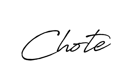 Create a beautiful signature design for name Chote. With this signature (Antro_Vectra_Bolder) fonts, you can make a handwritten signature for free. Chote signature style 7 images and pictures png