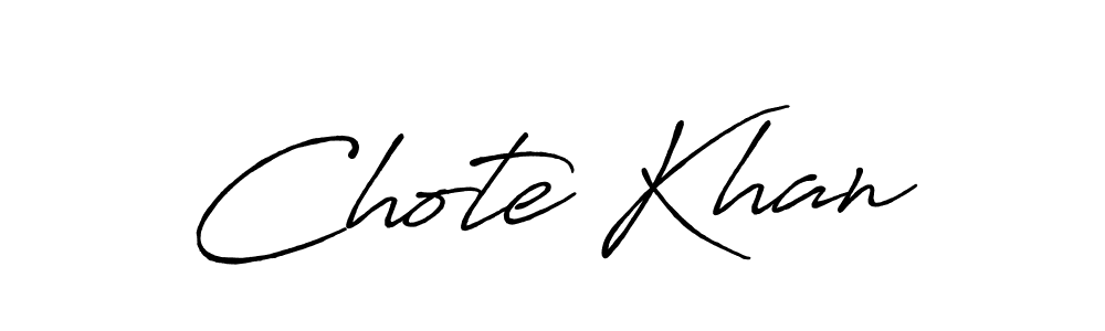 Also You can easily find your signature by using the search form. We will create Chote Khan name handwritten signature images for you free of cost using Antro_Vectra_Bolder sign style. Chote Khan signature style 7 images and pictures png